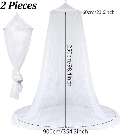 Feinmaschiges Moskitonetz-Set für Betten, H250 x B900 cm (2er Pack) 2
