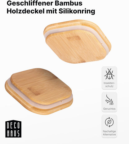 Gewürzgläser-Set mit Deckel, 10 Set Eckig