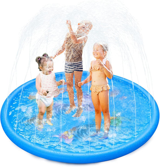 Splash Pad - Sprinkler-Wassermatte für Kinder & Haustiere, Blau