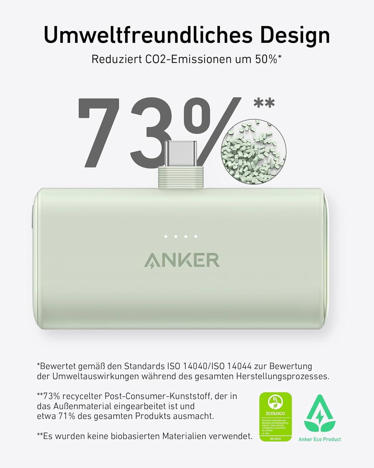 Nano Powerbank, Blau
