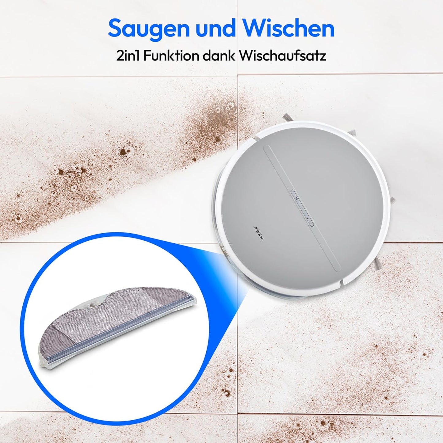 Saugroboter mit Wisch und Navigationsfunktion