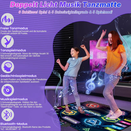Tanzmatte für Kinder mit LED & Bluetooth (5 Modi)