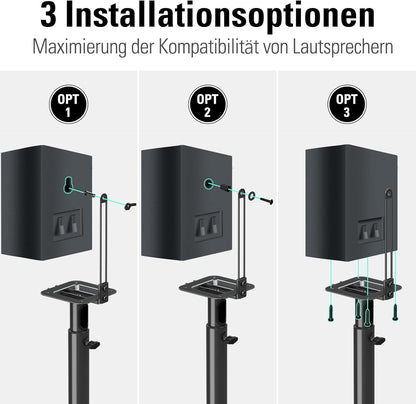 2er-Set Höhenverstellbare Lautsprecherständer