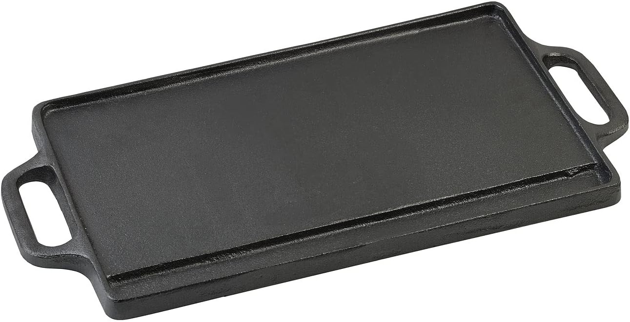 Gusseiserne Wende-Grillplatte, 1er 40 x 20,5 cm
