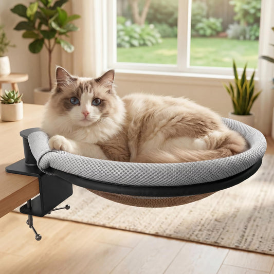 Katzenbett für Schreibtisch, 360° drehbar, Style C