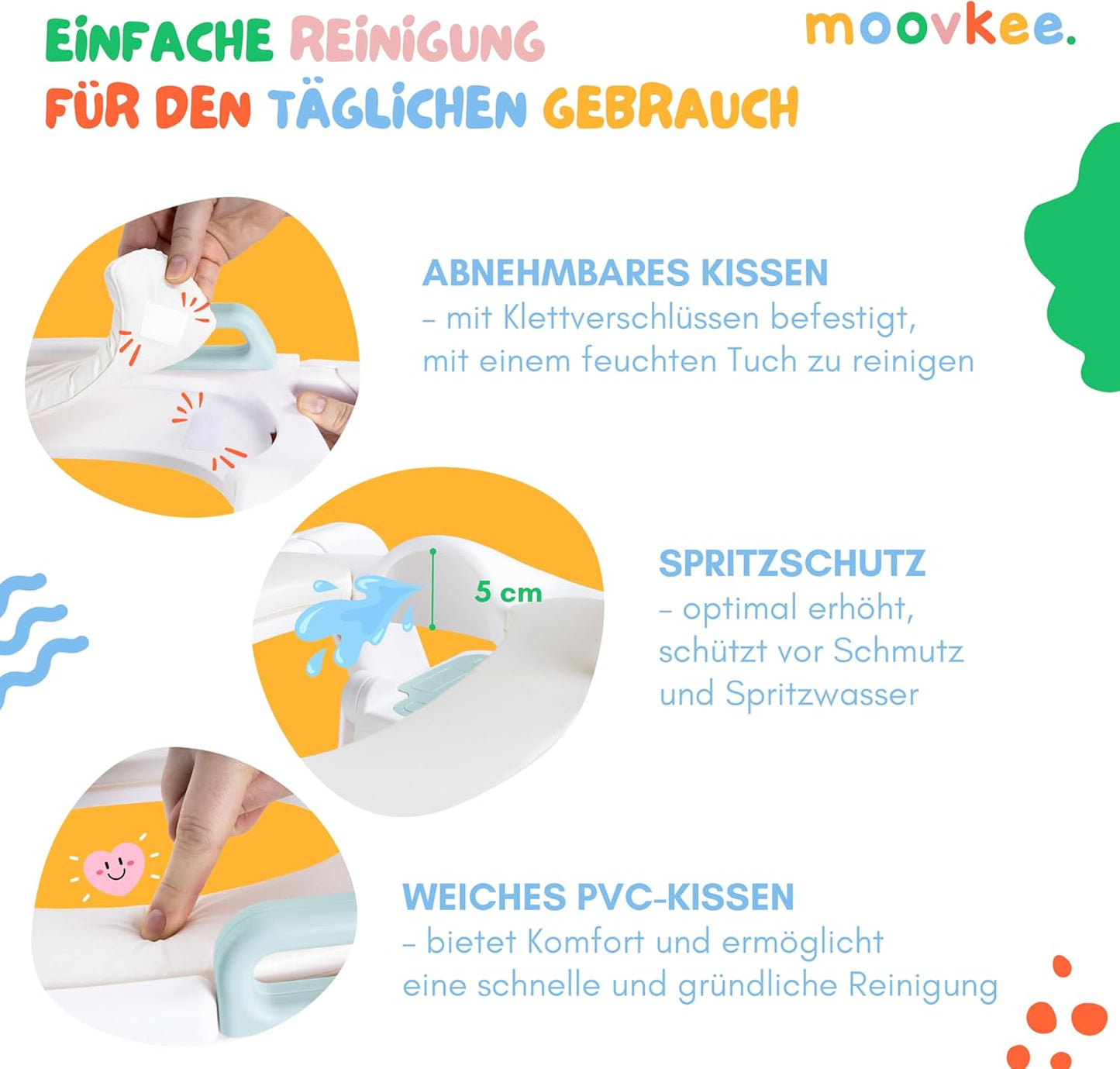 Toilettensitz mit Treppe für Kinder, Blau