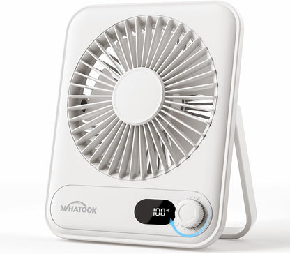 USB-Tischventilator, 2000mAh Weiß