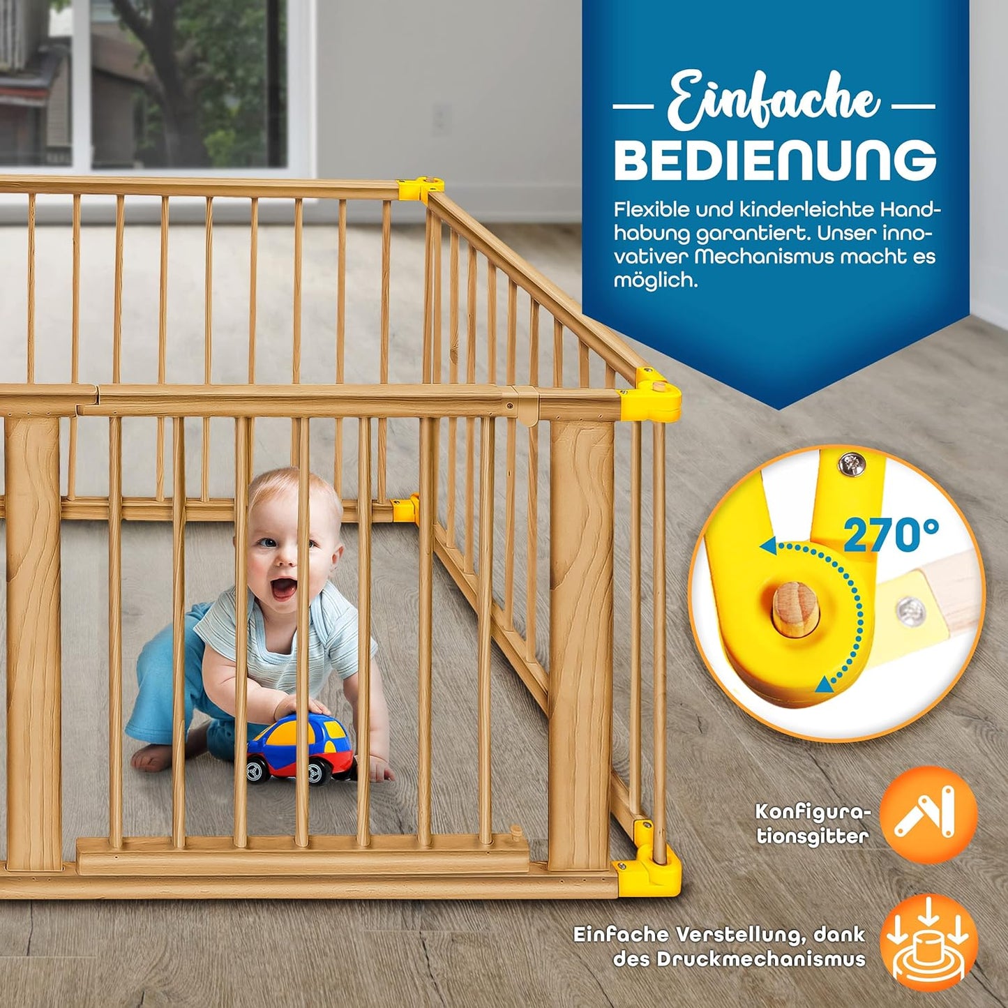 Laufgitter, Gelb