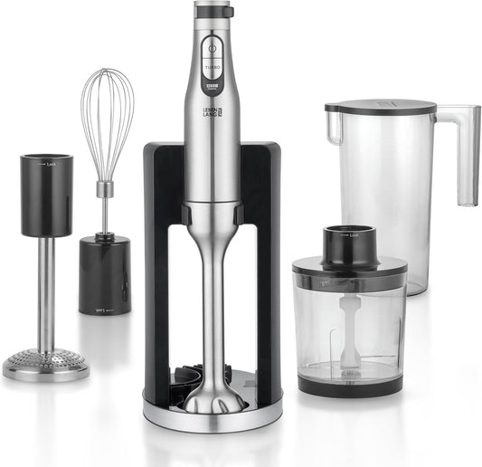 6-teiliges Stabmixer-Set mit Zubehör, Stabmixer Set 6 Teilig - 1200W