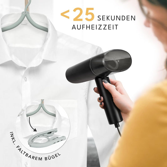 Reise-Dampfglätter LB5267, Schwarz - 900w & 120ml