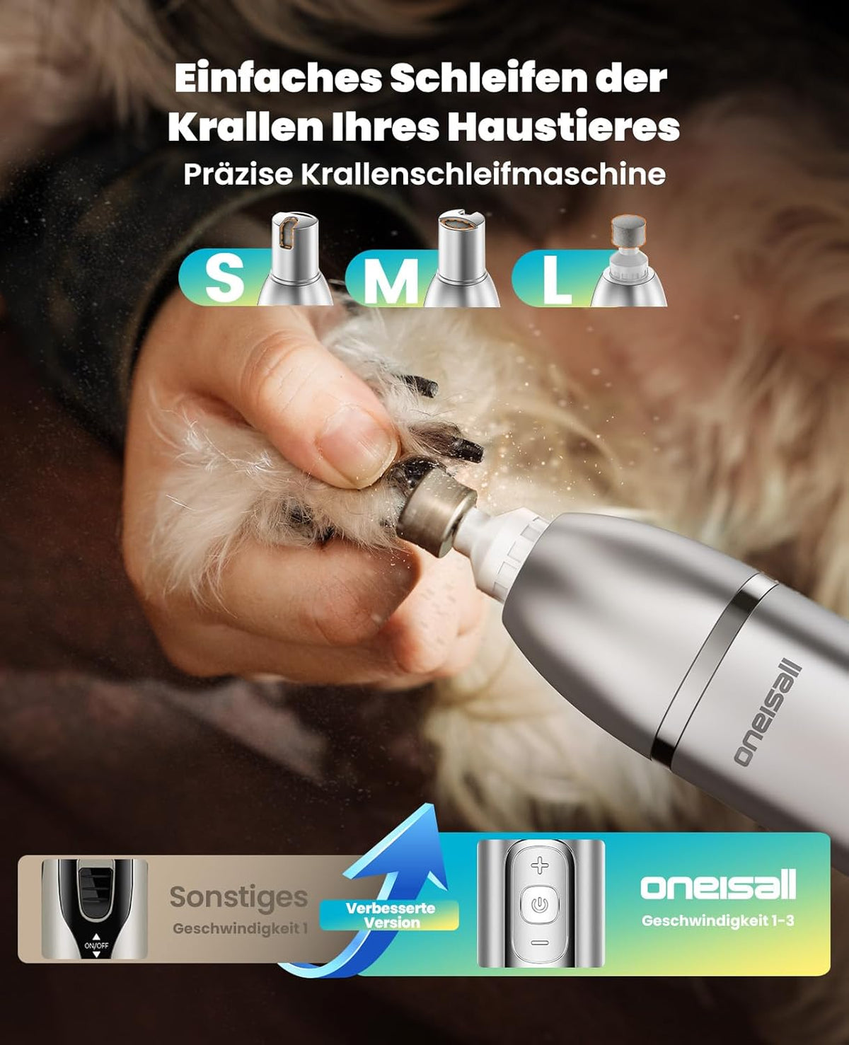 4-in-1 Hundeschermaschine mit Pfotentrimmer