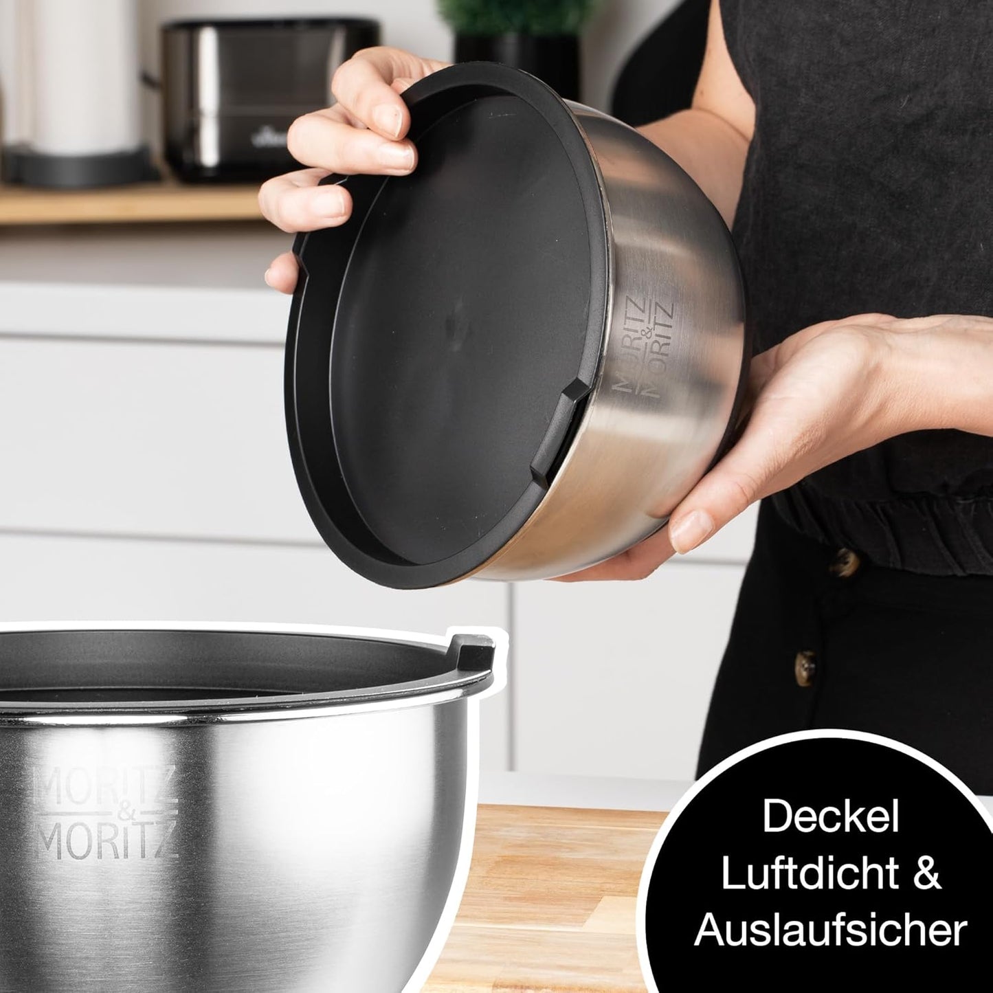 Rührschüssel-Set mit Reibeinsätzen