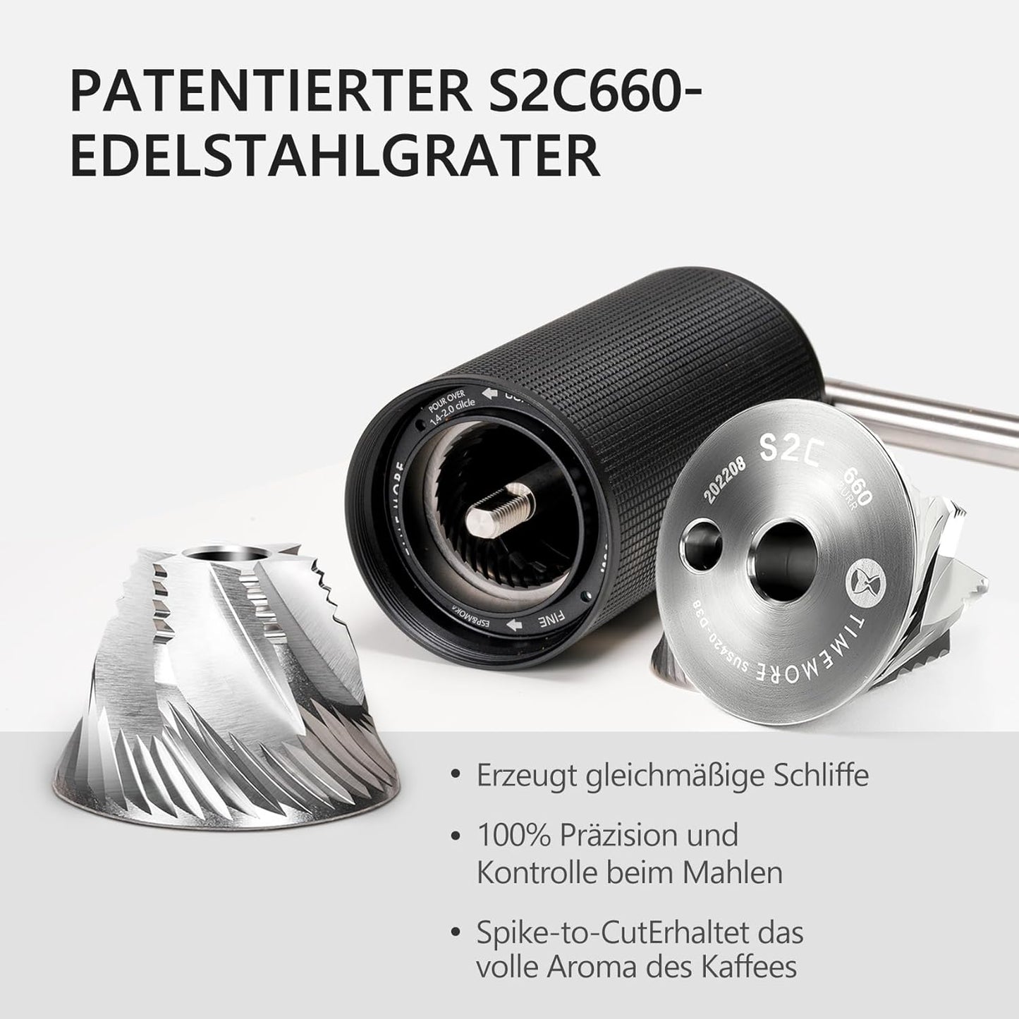 Chestnut C3 ESP Pro Manuelle Kaffeemühle, Chestnut C3 ESP Pro Schwarz