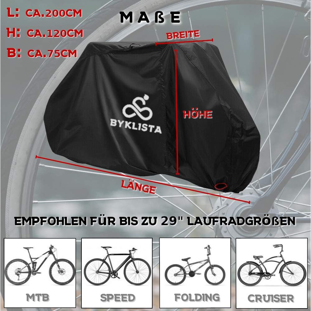 Wasserdichte Veloabdeckung, 1 Fahrrad
