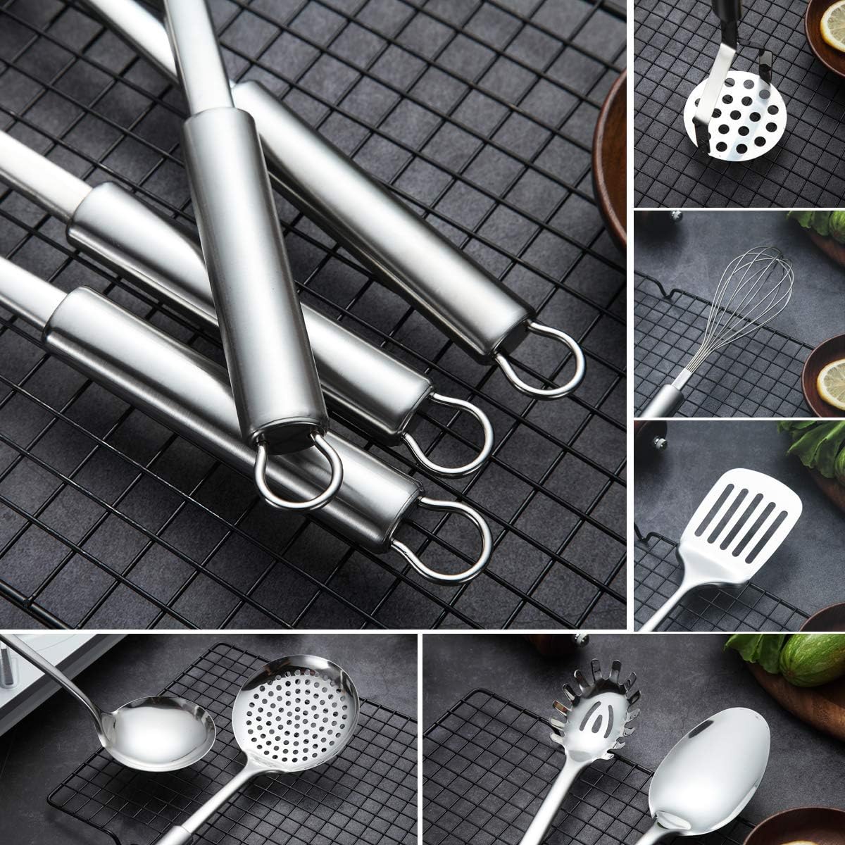 13-teiliges Küchenutensilien-Set mit Ständer