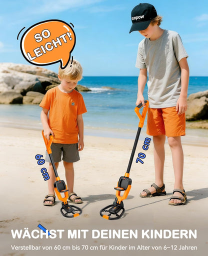 Metalldetektor-Set für Kinder, Schwarz/Orange