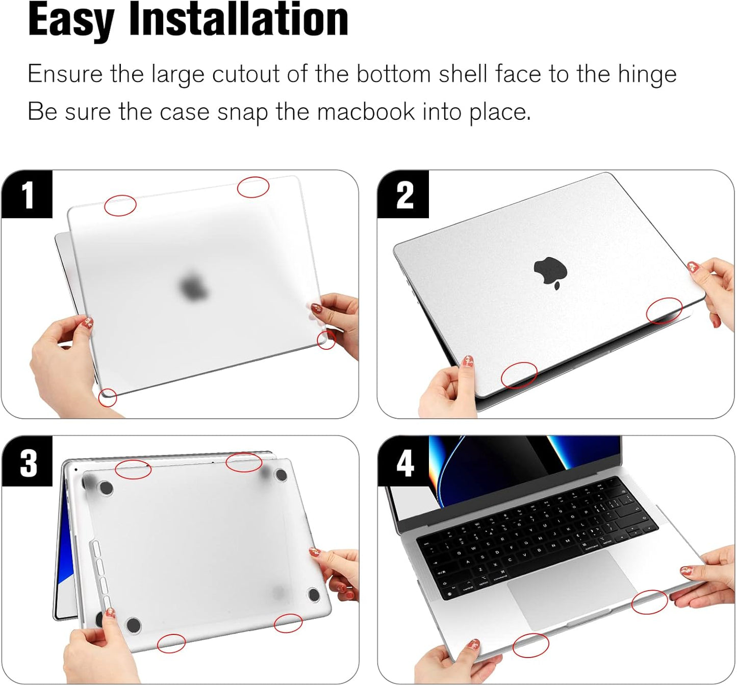 Schutzhülle für MacBook Pro, Transparent(Frost)