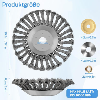 Unkrautbürste für Rasentrimmer