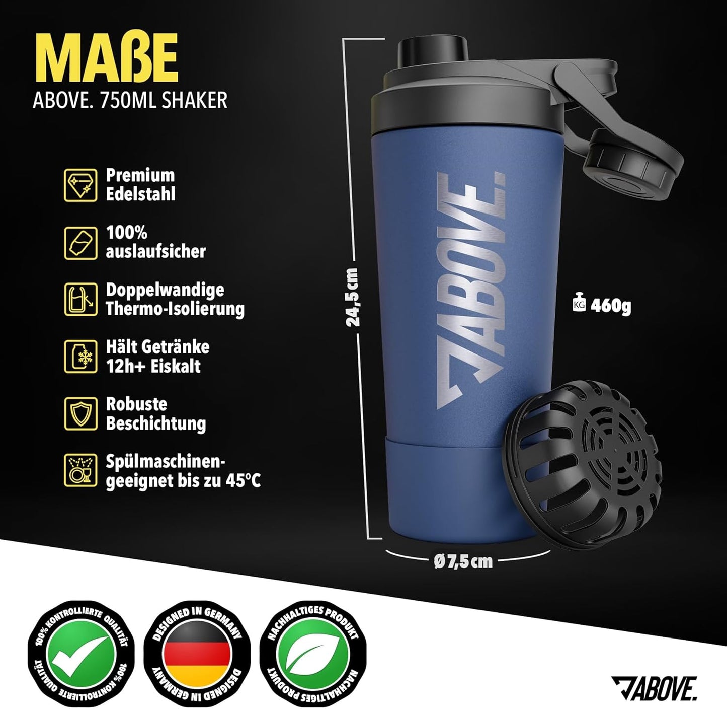 Protein Shaker, Blau