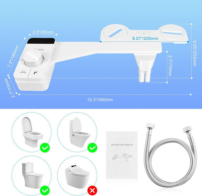 Bidet Toilettenaufsatz mit Doppeldüsen