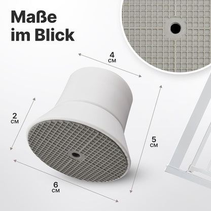 Wandschutzpads für Tür- und Treppengitter, Wandschutzpads