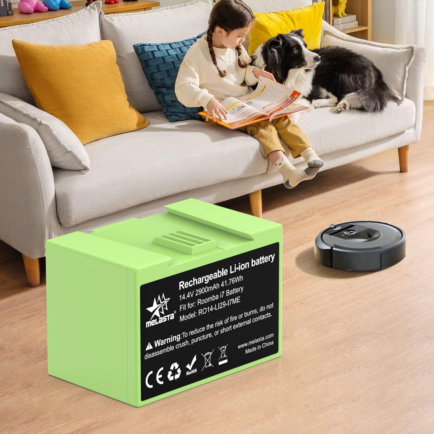 Ersatzakku für iRobot Roomba i7/i3/e5 Serie (2900mAh)