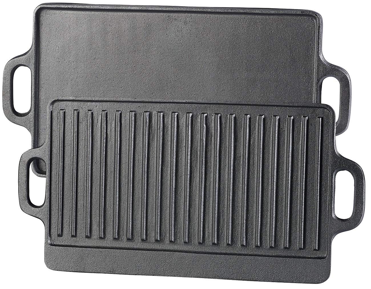 Wende-Grillplatte für Ofen, Herd & Grill, 1er 46 x 23 cm