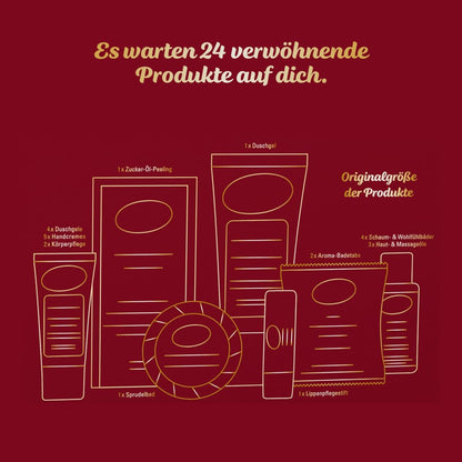 Adventskalender mit Pflegeprodukten, Adventskalender 2024