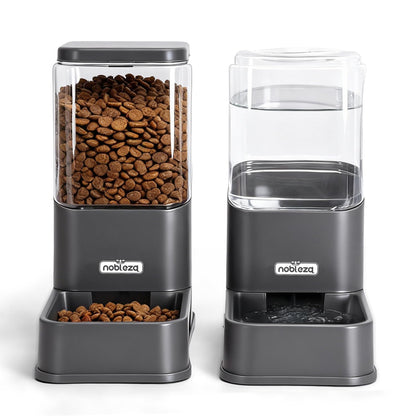 Automatischer Futter- und Wasserspender für Haustiere 3.8 L, Schwarz