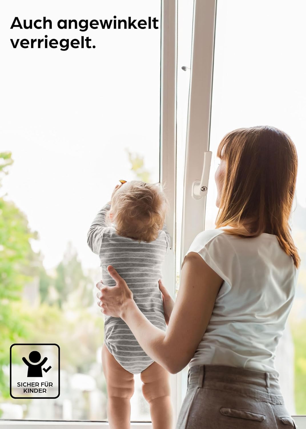 Abschliessbare Fenstergriffe, 4er-Set, kindersicher, 4 Stück
