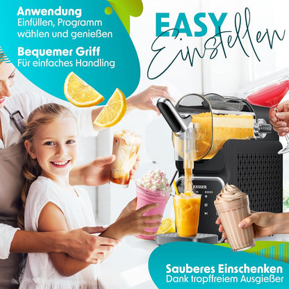 Slush Ice Maker, 2 Liter Schwarz