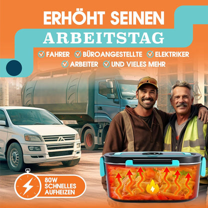 Elektrische Lunchbox mit Wärmefunktion, Neon Blau