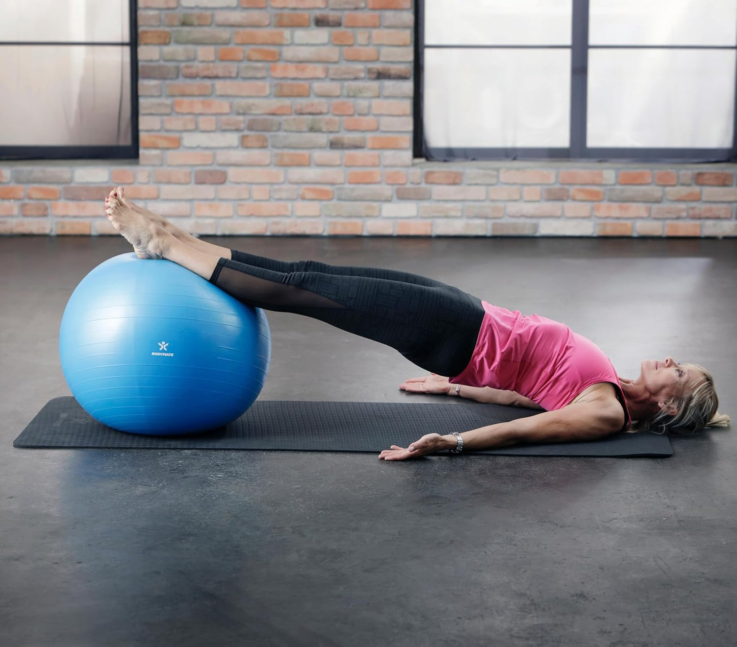 Gymnastikball mit Pumpe, Princess-Pink 65 cm (für Körpergröße 155-175cm)