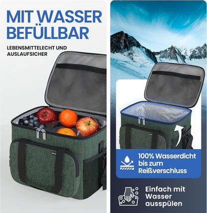Kühltasche, 10 Liter, 10L (L29 x B20 x H22 cm) Olivgrün
