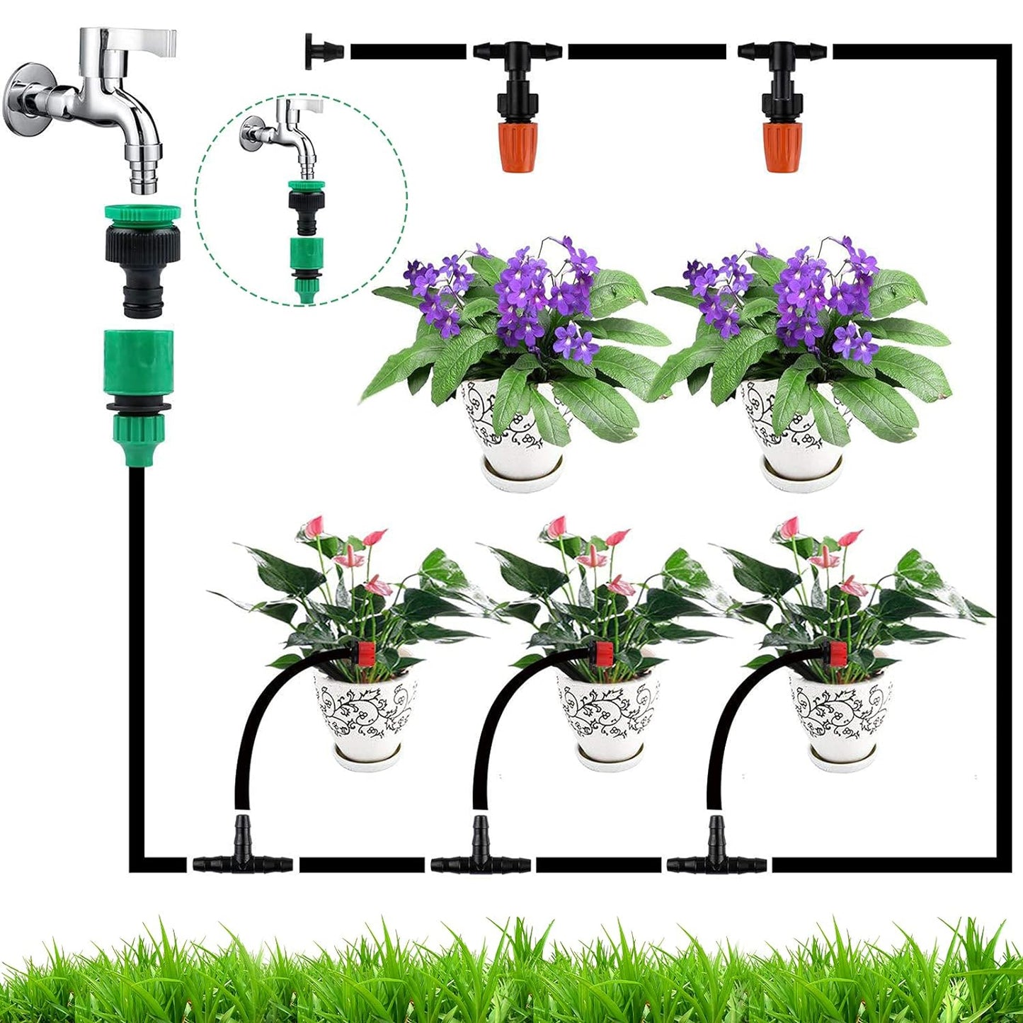 200-teiliges Set Gartenbewässerungssystem