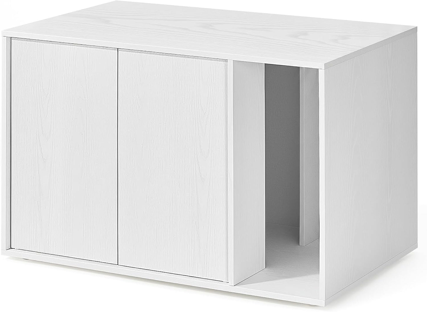 Katzenklo-Schrank mit werkzeugloser Montage, schneeweiss