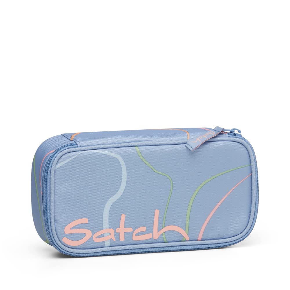 Schlamperbox mit Trennfach, Vivid Blue - Hellblau
