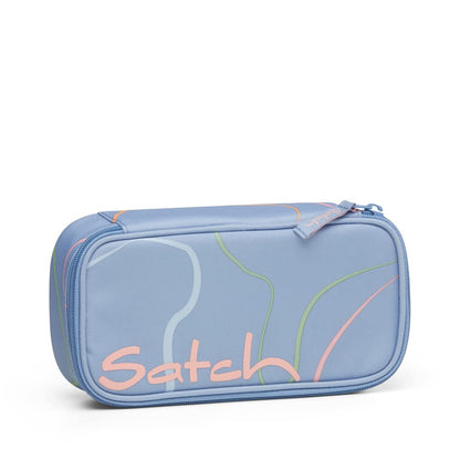 Schlamperbox mit Trennfach, Vivid Blue - Hellblau