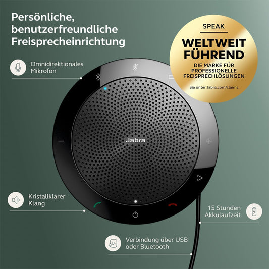 Konferenzlautsprecher Speak 510 mit USB-Anschluss, Speak 510 Alle Plattformen Unified Communications