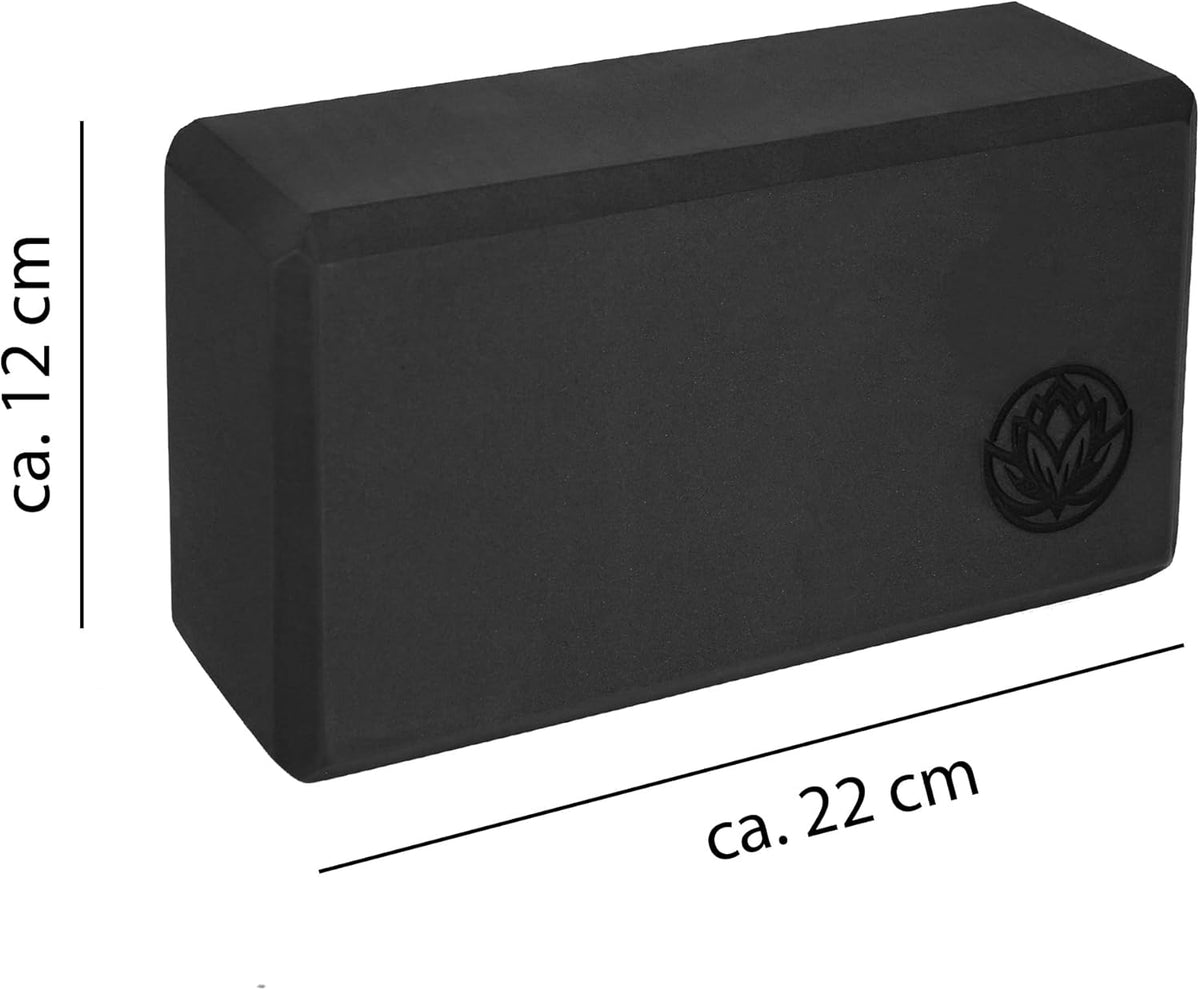 Yoga Block-Set, anthrazit 4 Stück
