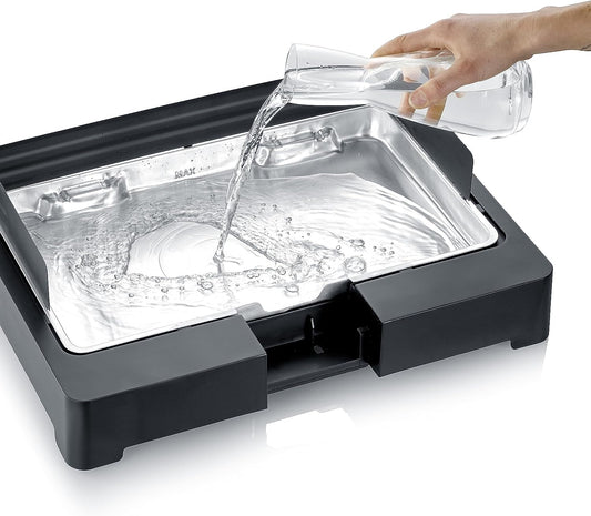 Tischgrill, Tischgrill mit Edelstahl-Grillrost
