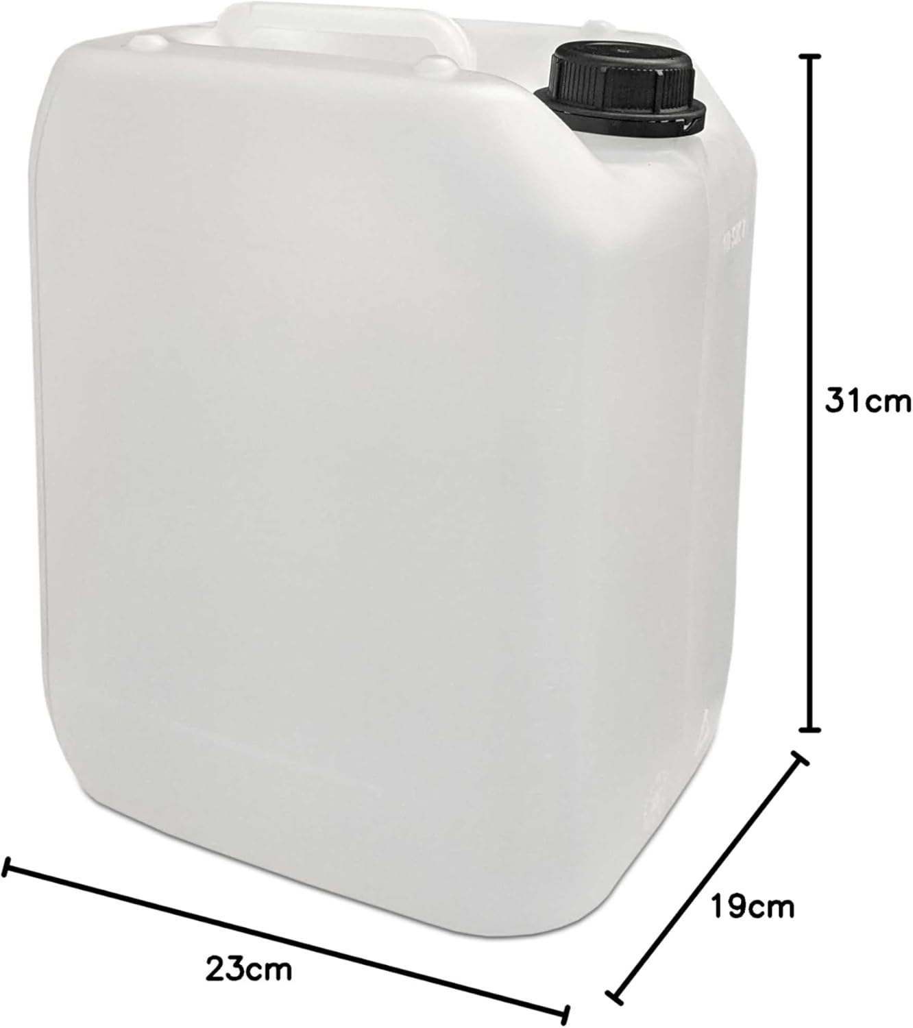 Wasserkanister Set mit Hahn, 2x10L, lebensmittelecht, 2x10 Liter DIN 45 + 1 Hahn