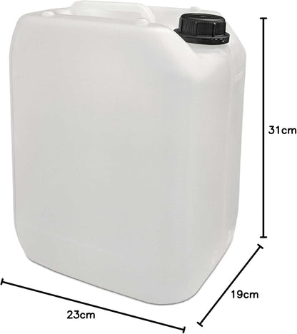 Wasserkanister Set mit Hahn, 2x10L, lebensmittelecht, 2x10 Liter DIN 45 + 1 Hahn