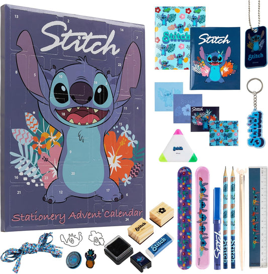 Stitch Adventskalender, Blau Stitch Schreibwaren