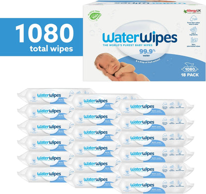 Plastikfreie Reinigungstücher für Babys (1080 Stück), 1080 Stück (18er Pack)