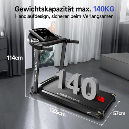 Klappbares Laufband mit Steigung und LED-Anzeige, Klassische-Klappbar