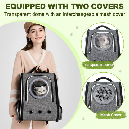 Haustier Rucksack-Raumkapsel, Grau