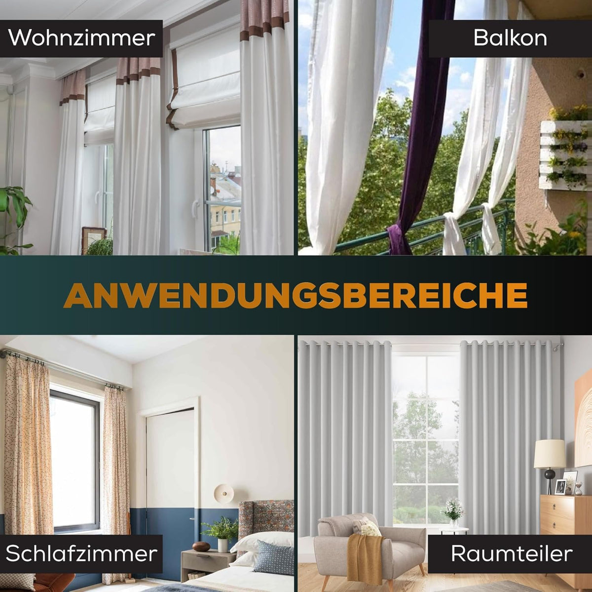 Teleskop-Duschstange zum Klemmen 370-420 cm, 370-420 cm Grau