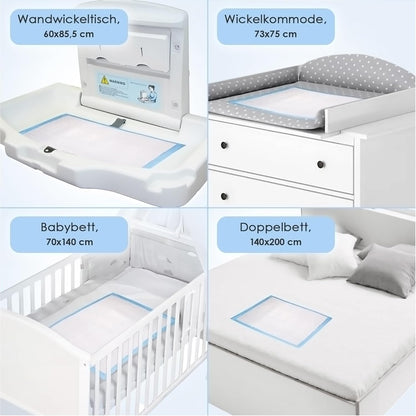 Baby-Wickelunterlagen Einweg (30 Stück, 60x40 cm), 30 60x40 cm