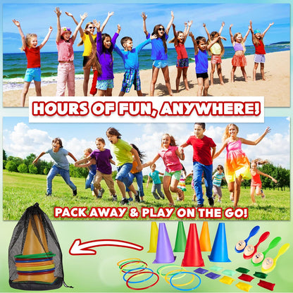 Outdoor-Spieleset für Kinder (4-in-1 Set), 4 in 1 Set